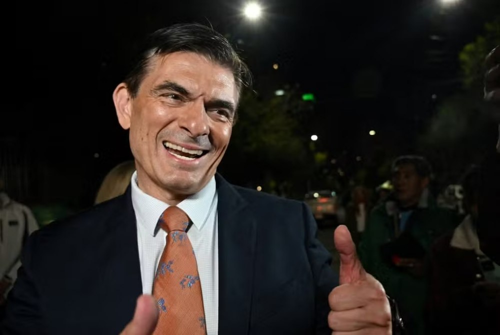 Novo Presidente da Bolvia Rodrigo Paz, do Partido Democrata Cristo